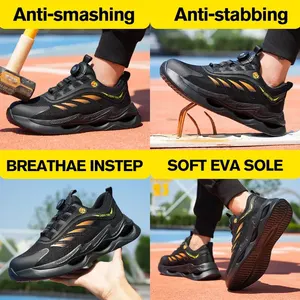 Sicherheitsstiefel für Rotationsschnalle für Männer und Frauen, Job -Tennis, atmungsaktive Stahlschuhe, neu 8 Hauptverkaufsschuh mit Herrenschnalle - №6