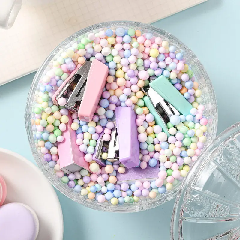 3 Piece Set Color Paper Clips Effective Office Stationery Clip Bookmark Metal Office School Accessories Pink