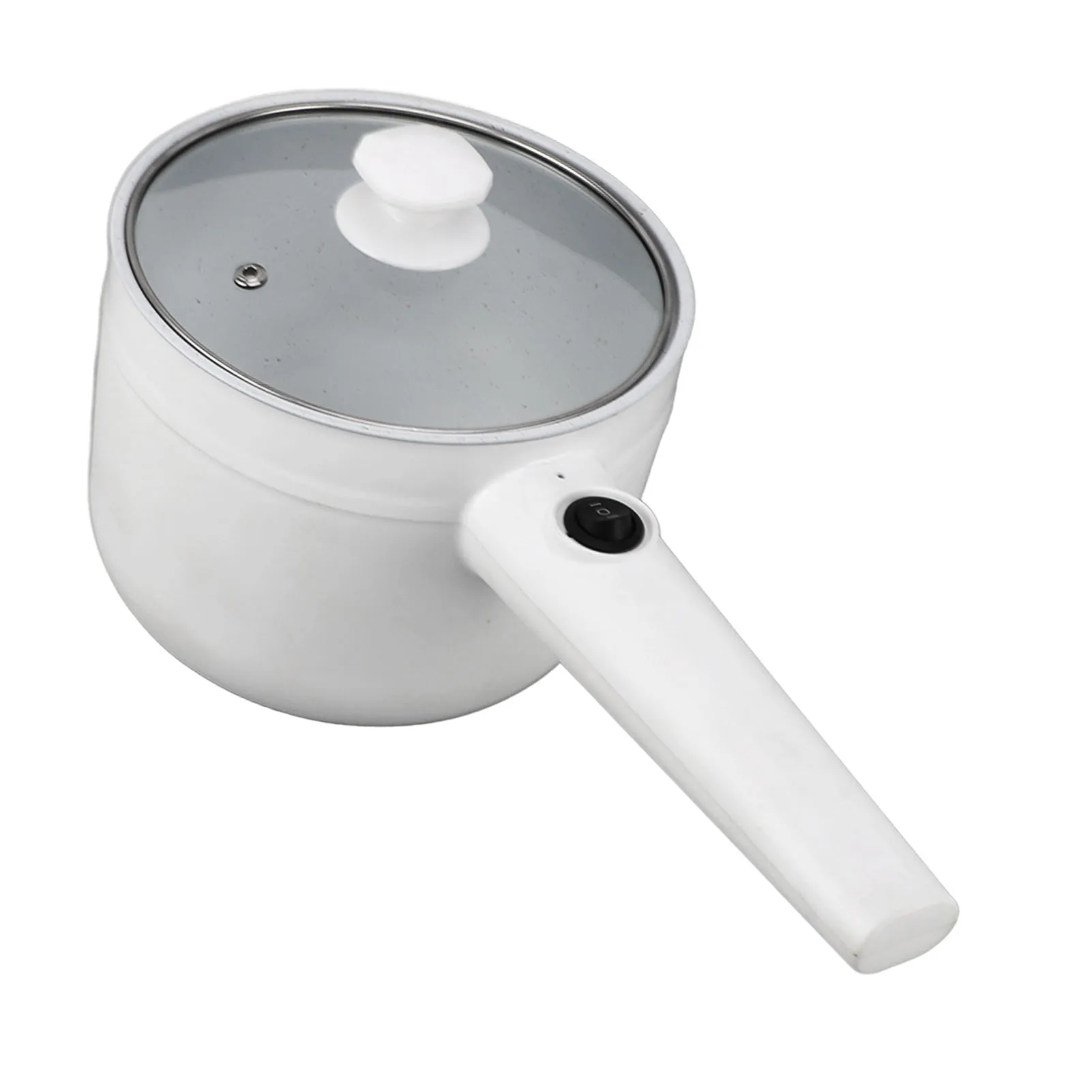 Electric Cooking Pot Multifunctional 1.8L  600W 2 Speed Adjustable Electric Ramen Cooker Anti Stick for Egg Soup