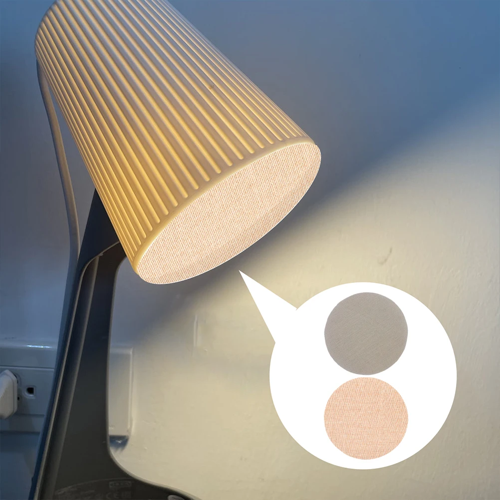 

2PCS Anti-glare Lampshade Diffuser 16CM Shallow Coffee Beige Spotlight Cover Fabric Light Barrier Heat-resistant Dust-proof