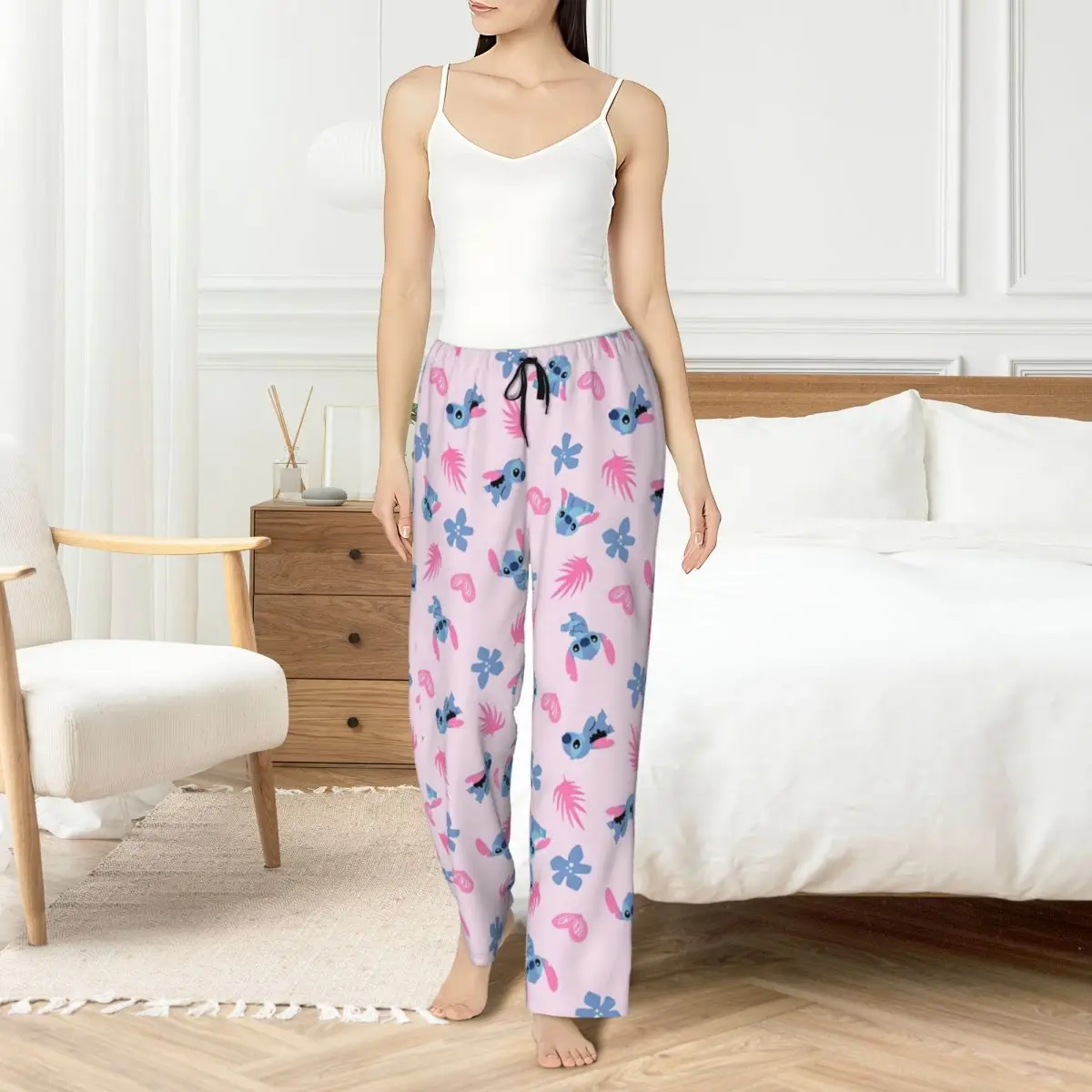 

Custom Stitch Pajama Pants Womens Science Fiction Sleepwear Lounge Sleep Bottoms Stretch with Pockets