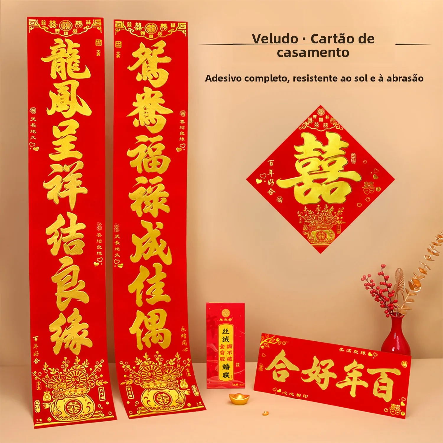 envelope-de-veludo-vermelho-para-casal-com-nomes-e-disticos-com-adesivo-para-porta-de-entrada-com-relevo-dourado-para-celebr