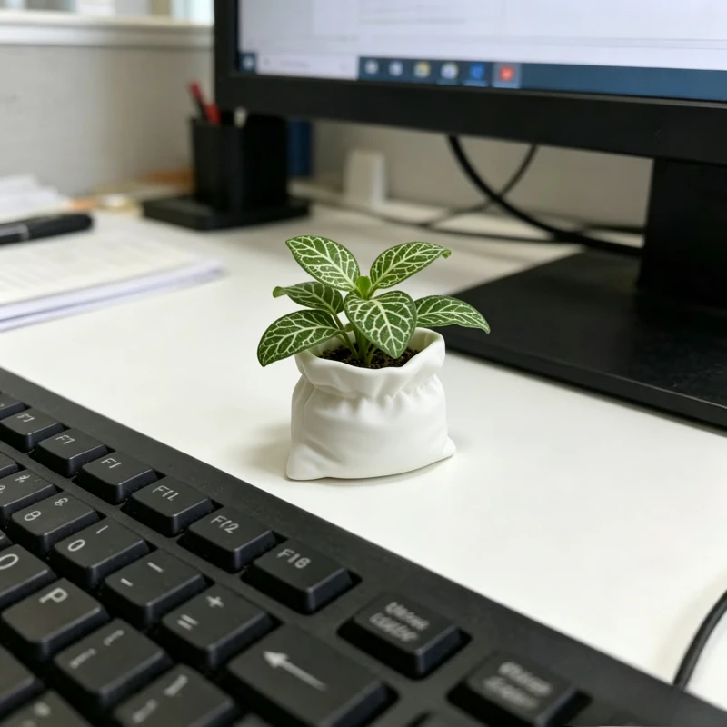 Kawaii Sack Plant Pot Mini Succulent Planter Desktop Garden Decor Office Desk Small Flower Container Gift Bag Shape Vase 3DPrint