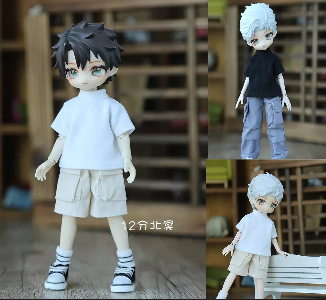 

Snail 1/12 Big 12 Points BJD Clothes Trendy Solid Color Interior T-shirt Model Ashi 3.0 Beiming 12 Body In Stock