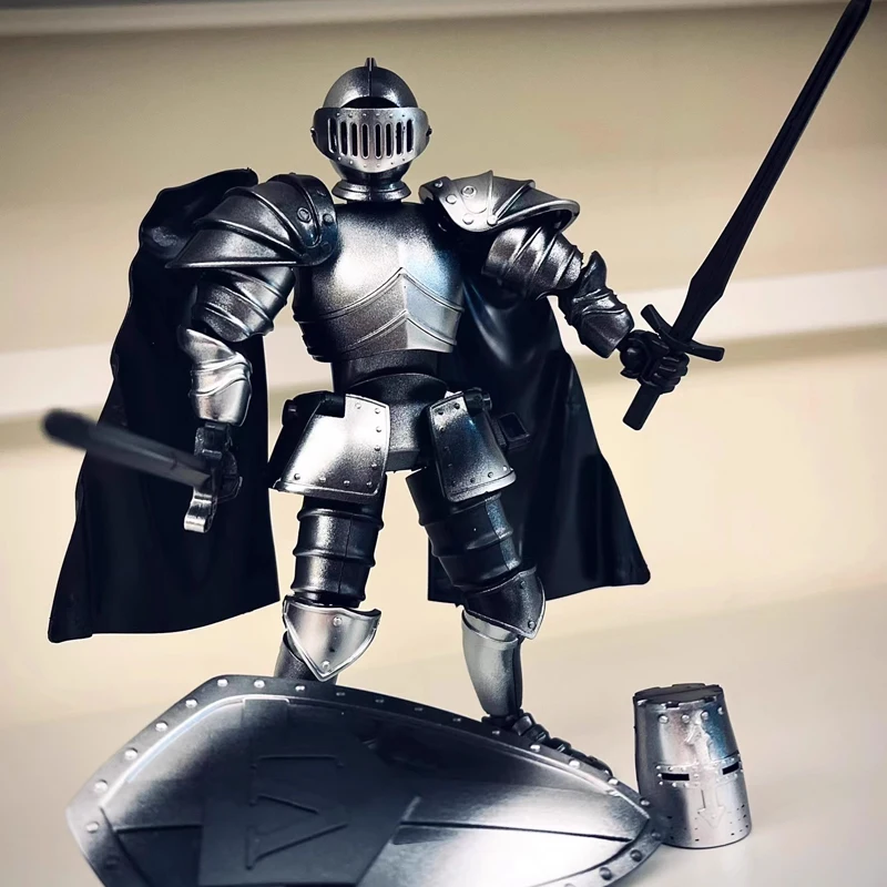 فارس القرون الوسطى متعدد المفاصل المنقولة لتقوم بها بنفسك عمل أرقام السيف المحارب روبوت السيف درع التجمع لعبة الأطفال هدية عيد #3