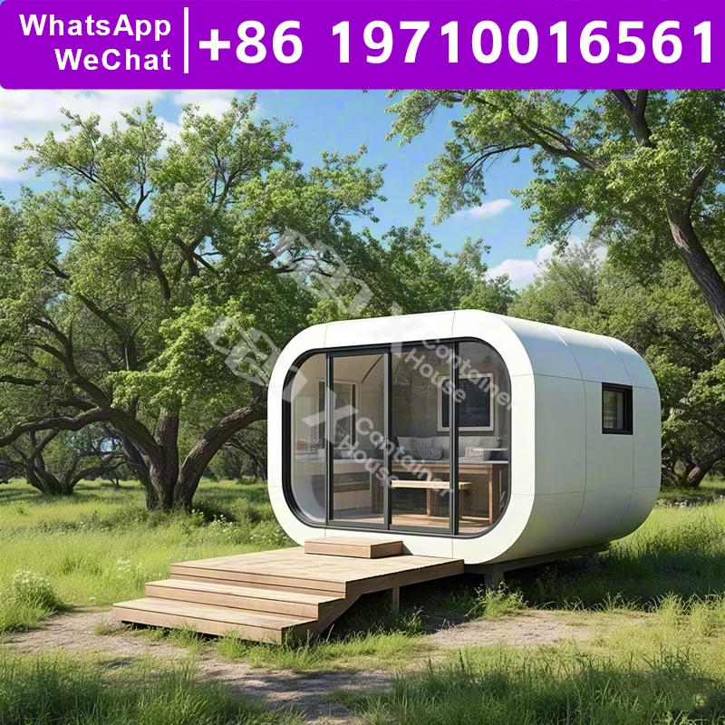 

Luxury Apple Capsule Home Modern Outdoor Garden Prefab Living Solution Customizable Design Energy Efficient Insulated Modular