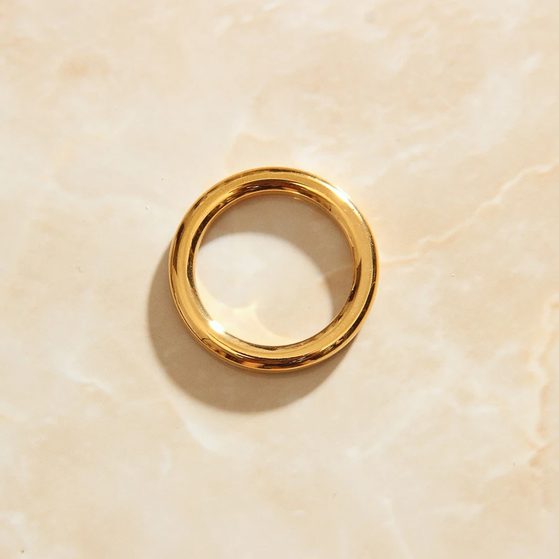 SOMMAR Hot 2023 Gold color size 6 7 8 Girl wedding ring Simple Ring Ring men ring wedding decoration