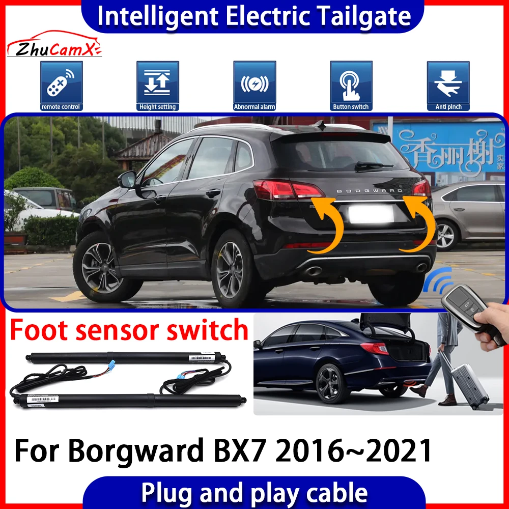 ZhuCamX Car Automatic Lifting kit Opening Trunk Intelligent Electric Tail Gate Lift Tailgate for Borgward BX7 2016~2021