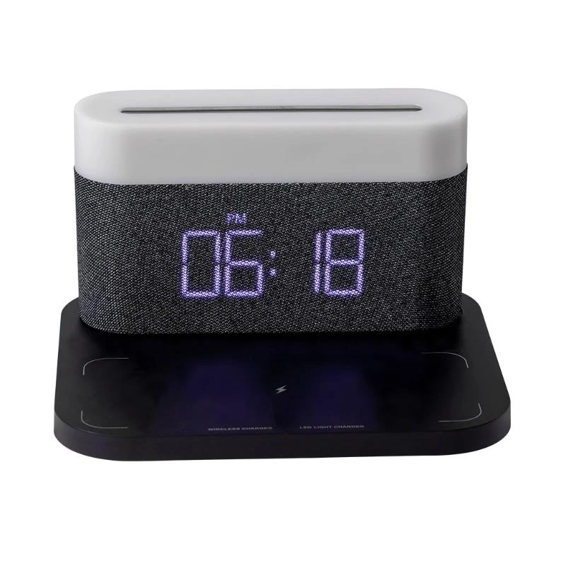 

A3PD Electric Clock Panel Wireless Charging Station for Cellphone NightLight
