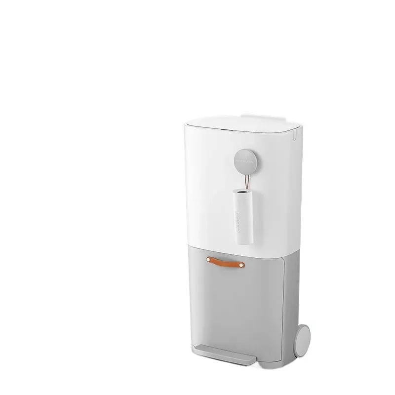 Intelligent sensing garbage bin for household living room, office, double-layer dry and wet separation, classified storage