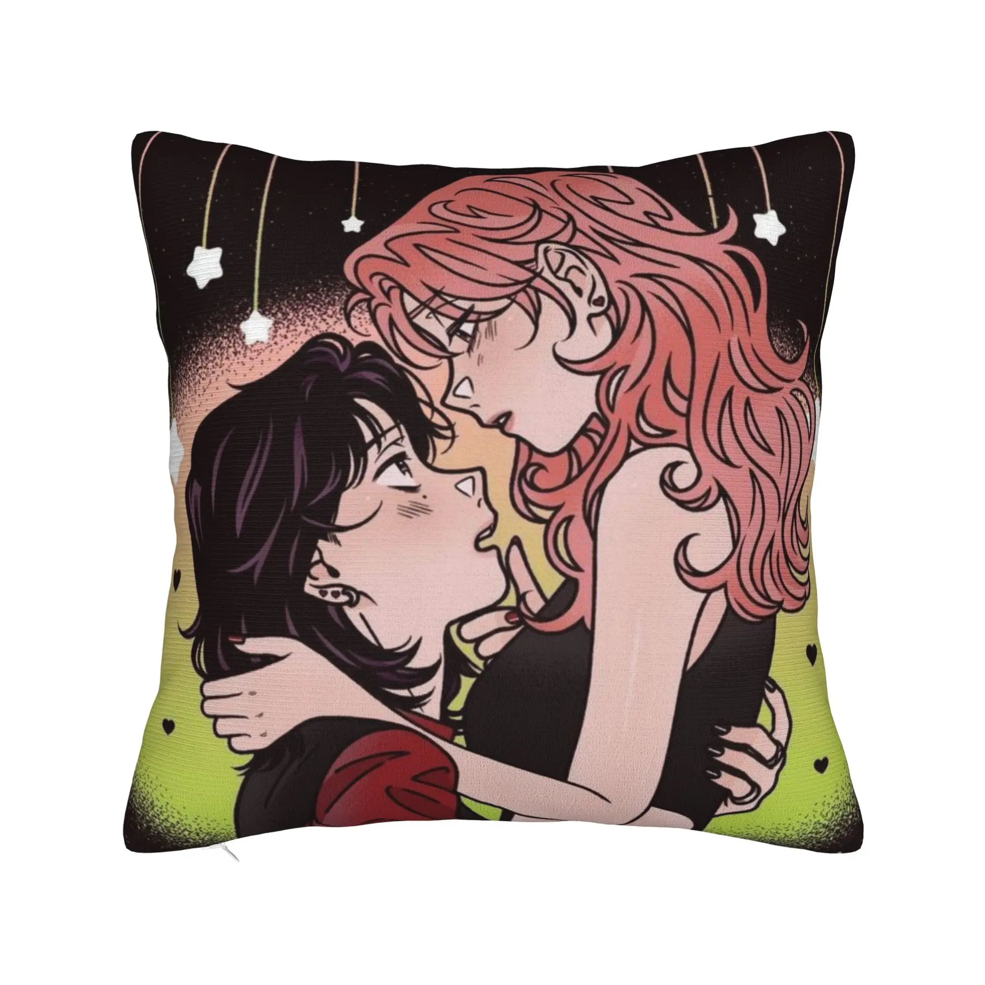 Pillow Cover Mitsuki Koga Aya Green Yuri  Vintage Pillow Case For Sofa Couch Bed Living Room Pillowcases
