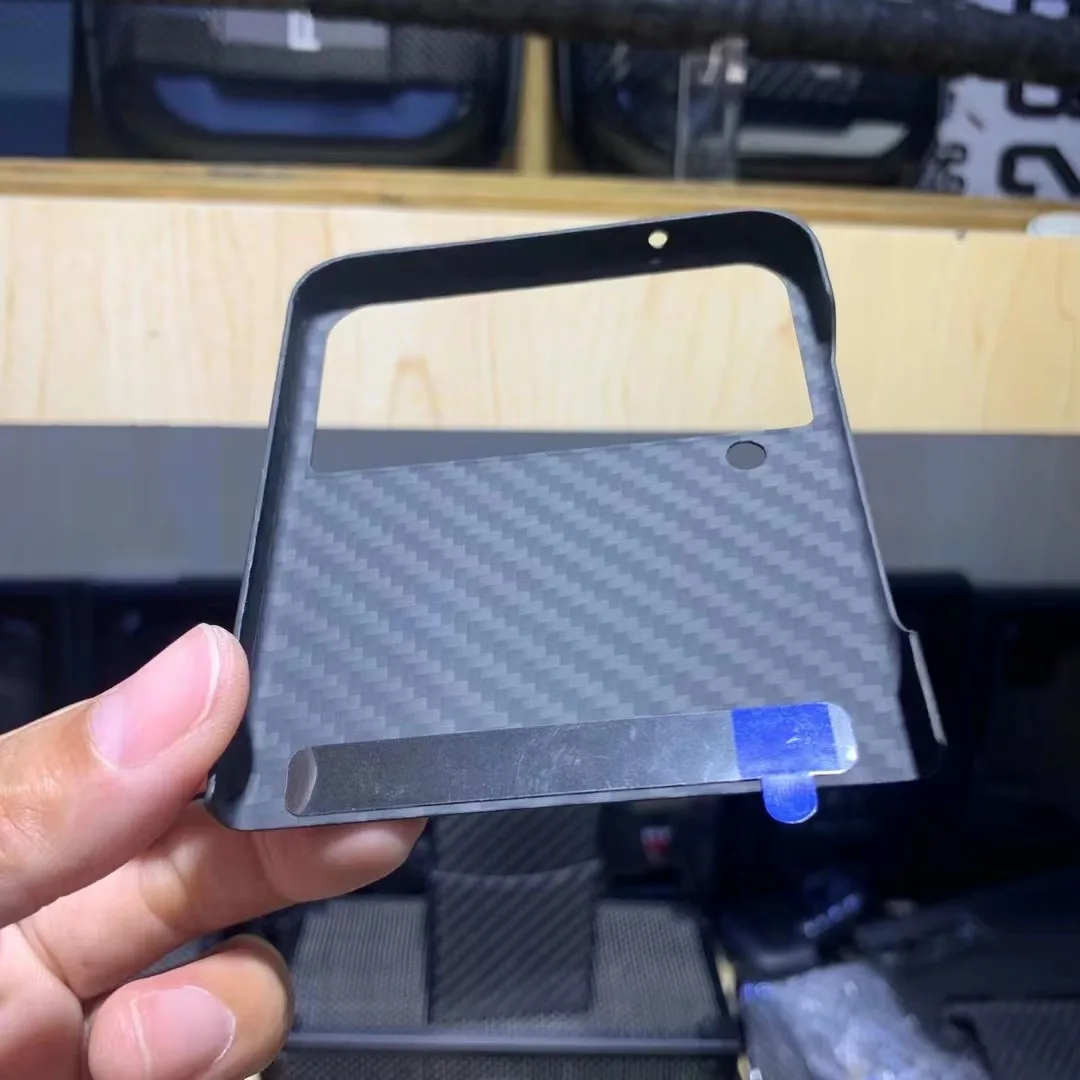Pure Real Carbon Fiber Case สำหรับ Samsung Galaxy Z Flip 4กรณี Ultra-Thin Anti-Drop สำหรับ Z flip 4 Aramid Fiber Hard โทรศัพท์