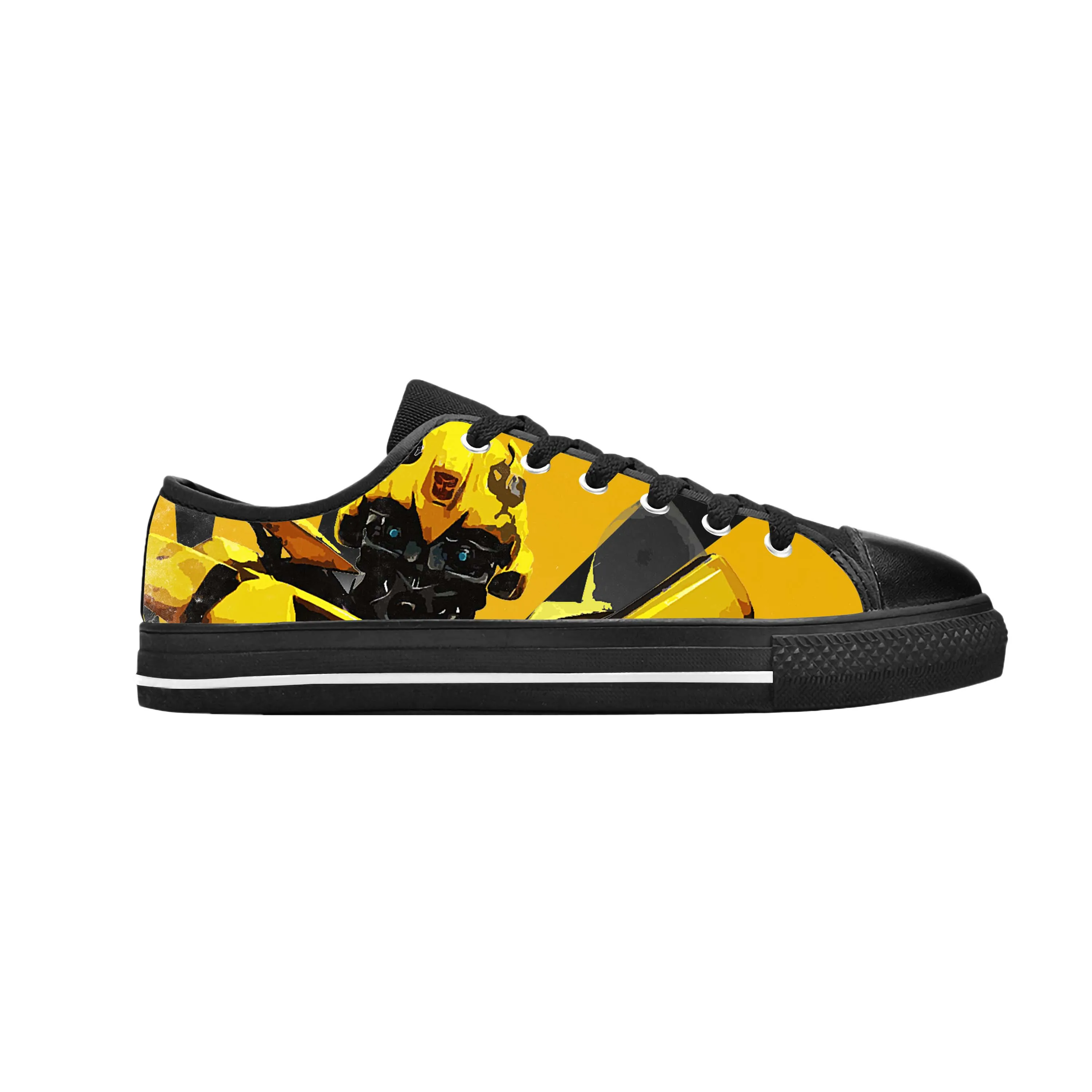 Hot Transform Bumblebees Anime Cartoon Manga Comic Casual Cloth Shoes Low Top Comfortable Breathable 3D Print Men Women Sneakers