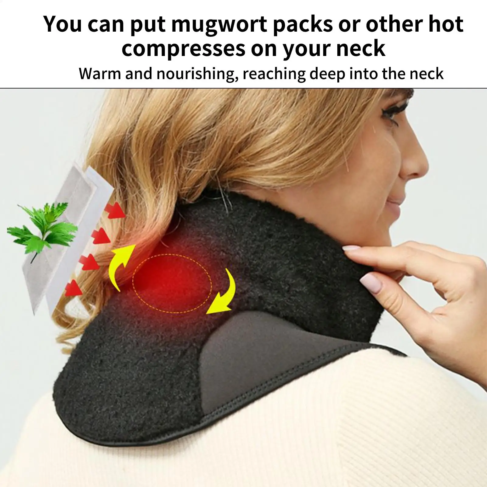 Neck And Shoulder Heat Wrap Electric Shoulder Warmer 3 Level Instant Heating Pads For Women Elderly Home Workplace Daily