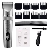 Electric Hair Clipper Men's Professional Hair Clipper Ceramic Blade Household Low Noise Trimmer USB Charging Men's Haircut Tools