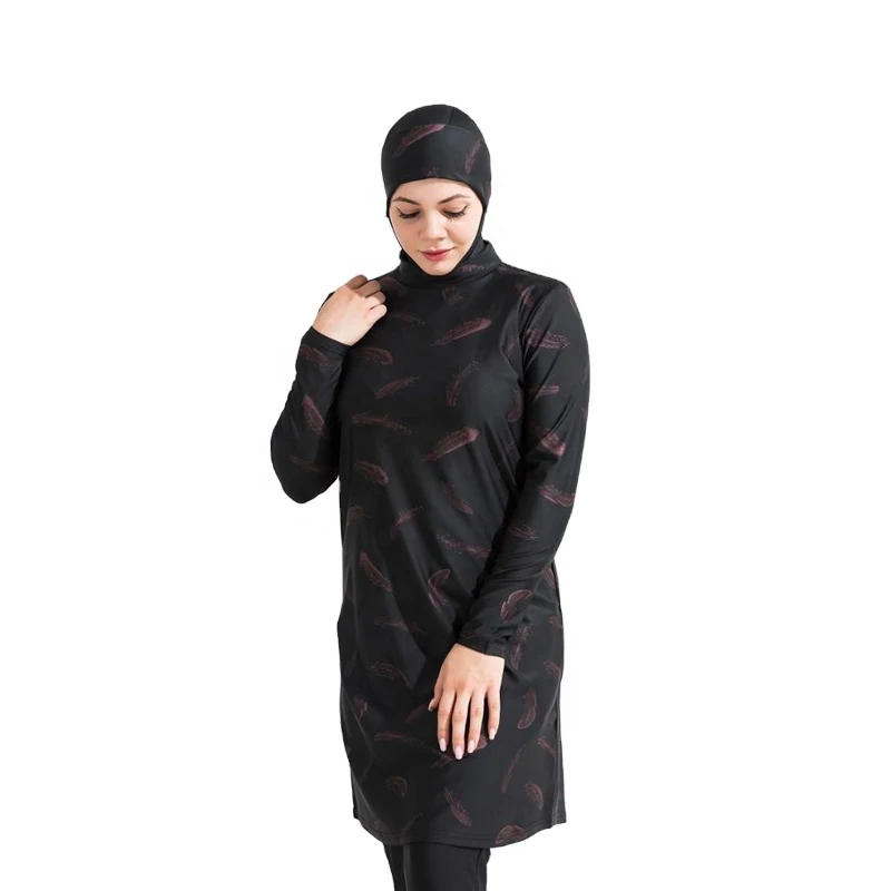 Burkini Muslim Modest Swimwear Full Cover Ups For Women Islamic Long Sleeve Swimsuit Fashion Swimming Suit Hijab Swim Bathing