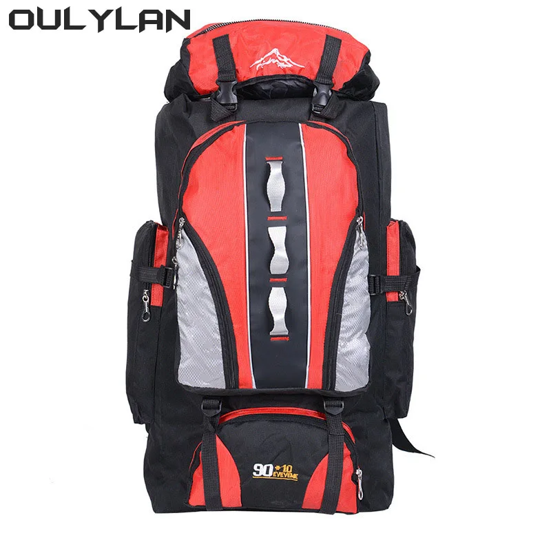 Large Capacity 90L Waterproof Hiking Camping Backpack Trekking Rucksack Travel Outdoor Sports Bags Camping Equipment Men