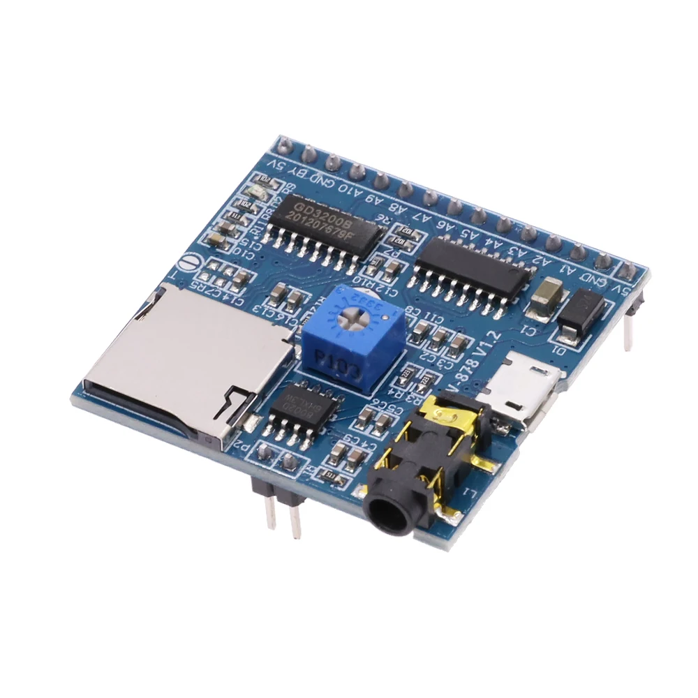 Voice playback module MP3 player trigger playback voice module compatible with Arduino