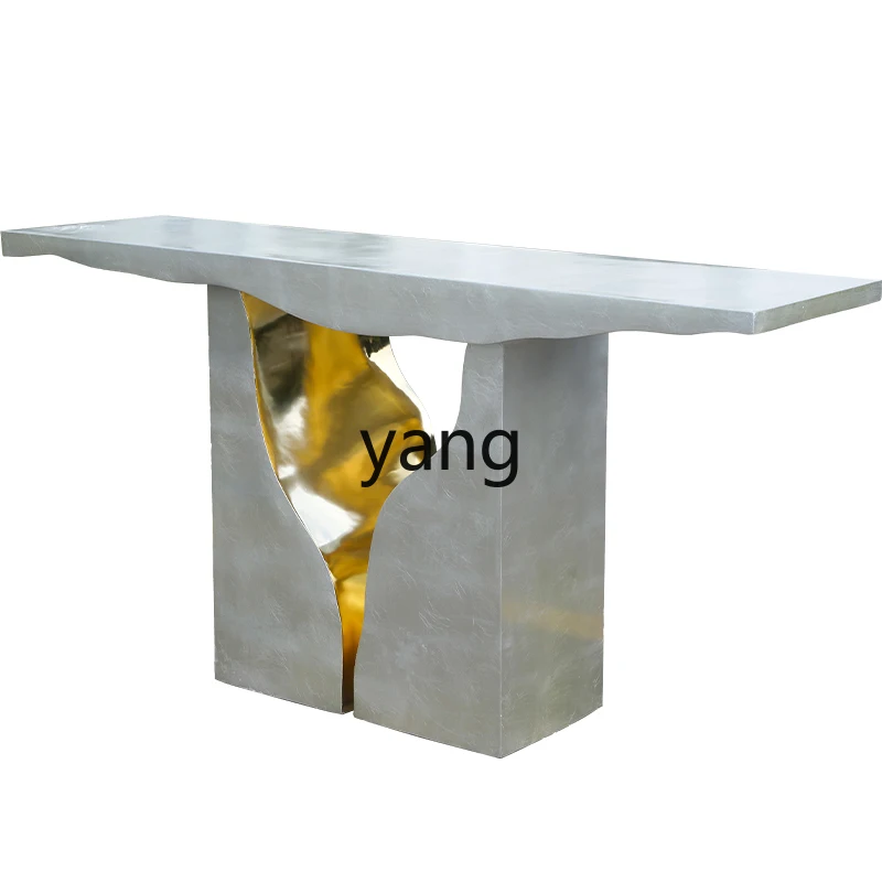 

LMM Villa Console Tables Sculpture Sales Office Hotel Light Luxury a Long Narrow Table Table Sofa Backrest Table