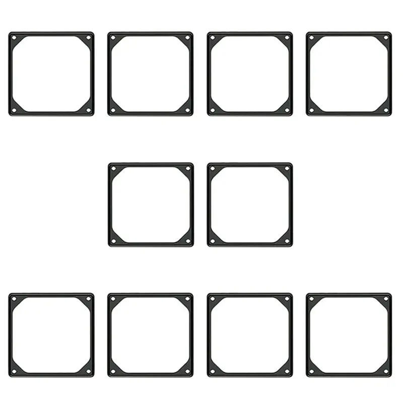 A003 10Pcs 120Mm Anti-Vibration Silicon Fan Gasket Noise Reducing Gasket Pad for PC Computer Case Fan