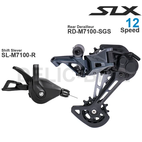 SHIMANO-palanca de cambios SLX M7100, 1x12v, grupo de 12 velocidades, SL-M7100-R y desviador trasero de RD-M7100-SGS, piezas originales