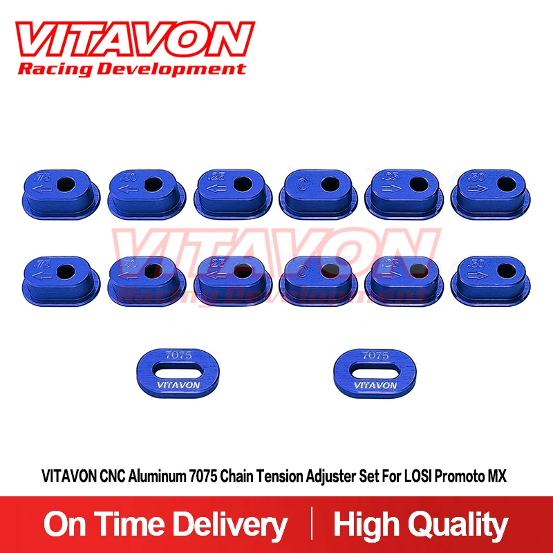 VITAVON CNC Aluminum 7075 Chain Tension Adjuster Set For LOSI Promoto MX LOS262002