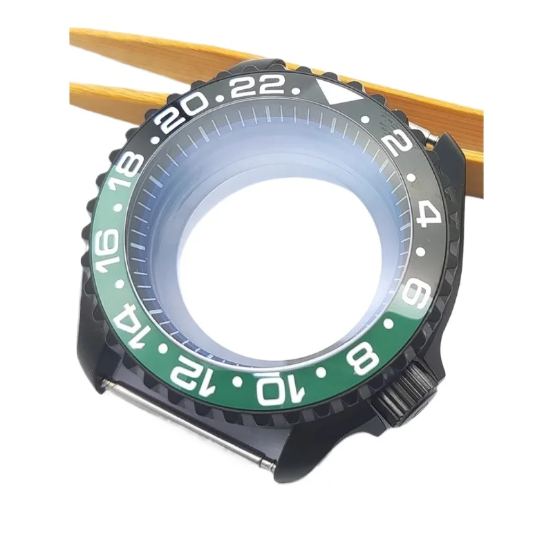 SKX007 Case 42mm Men's Watches Steel Black Case FIT NH35 NH36 Movement Case Watch Accessories Sapphire Glass