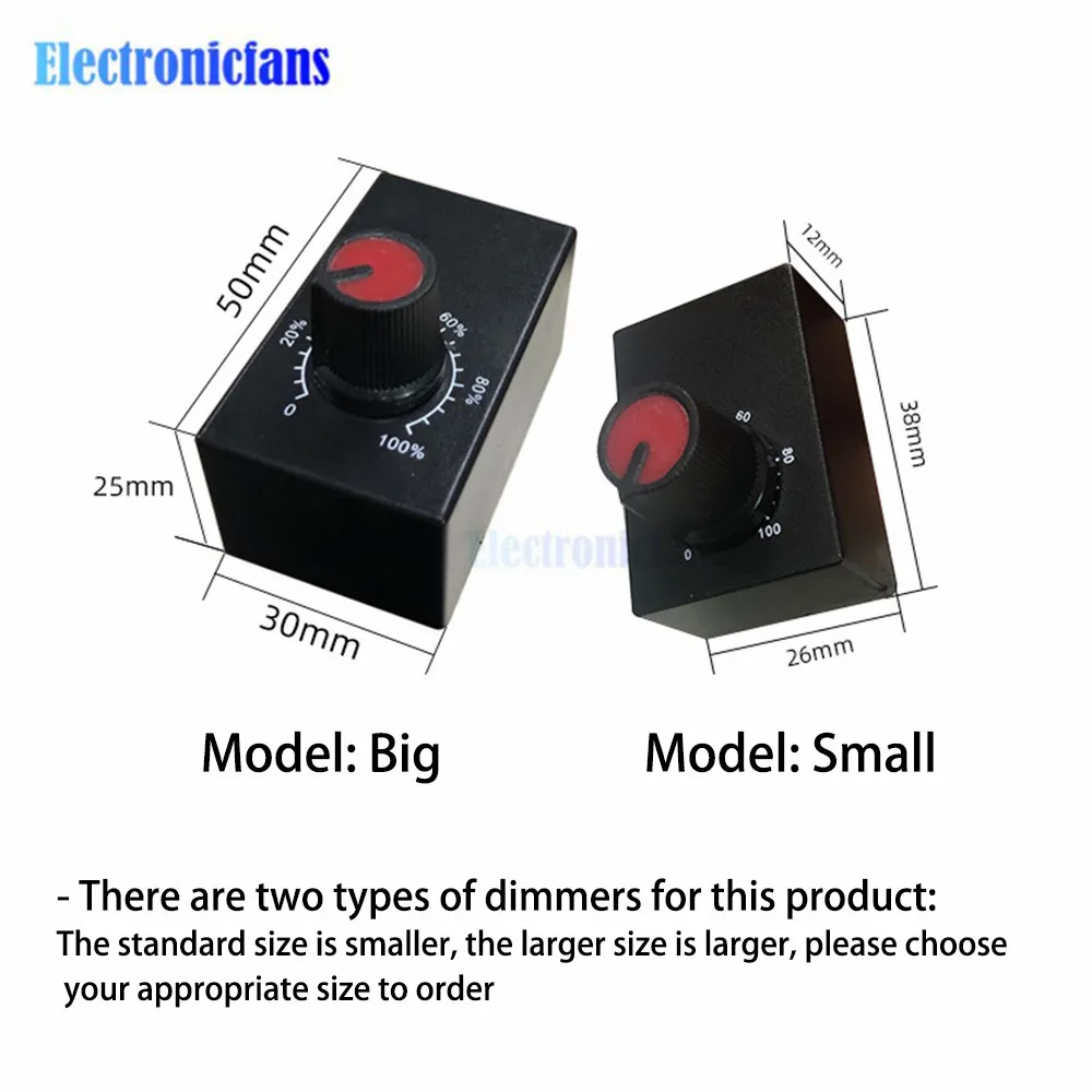 DC 0/1-10V LED Dimmer manopola Controller Mini interruttore rotante PWM dimmerabile per illuminazione interna dimmerabile faretto LED Driver