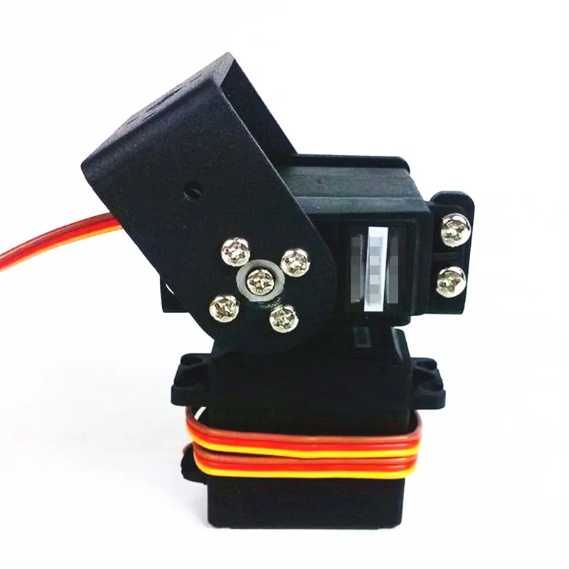 Schwarz Slope Arm 2 DOF Pan and Tilt mit MG995 Servos Sensor Mount Kit für Roboter Schwarz Slope Arm 2 DOF Pan and Tilt mit MG995 Servos Sensor Mount Kit für Roboter