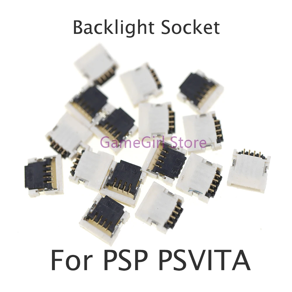 30pcs For PSP1000 2000 3000 PSV1000 2000 PSP GO Backlight Power Plug Socket LR Button Connector Replacement Part
