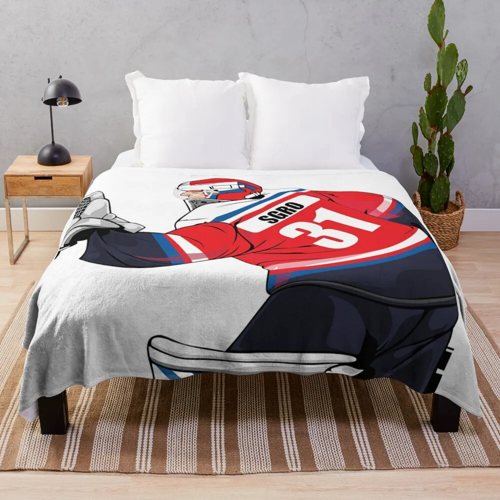 

SGRO Hockey Throw Blanket Flannel Designers Thermal Hairy Blankets