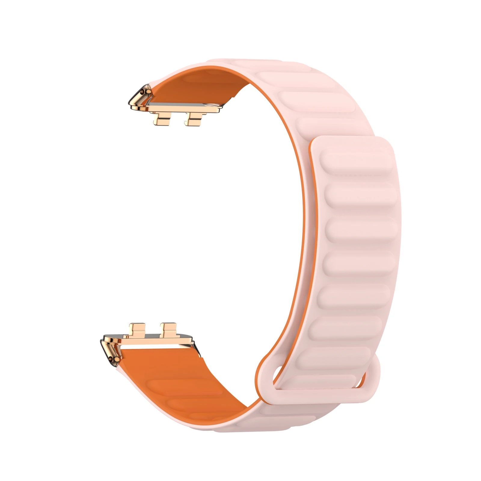 Suitable for Huawei 11/11pro magnetic silicone strap, double-sided color silicone strap, Huawei 11/11pro replacement strap