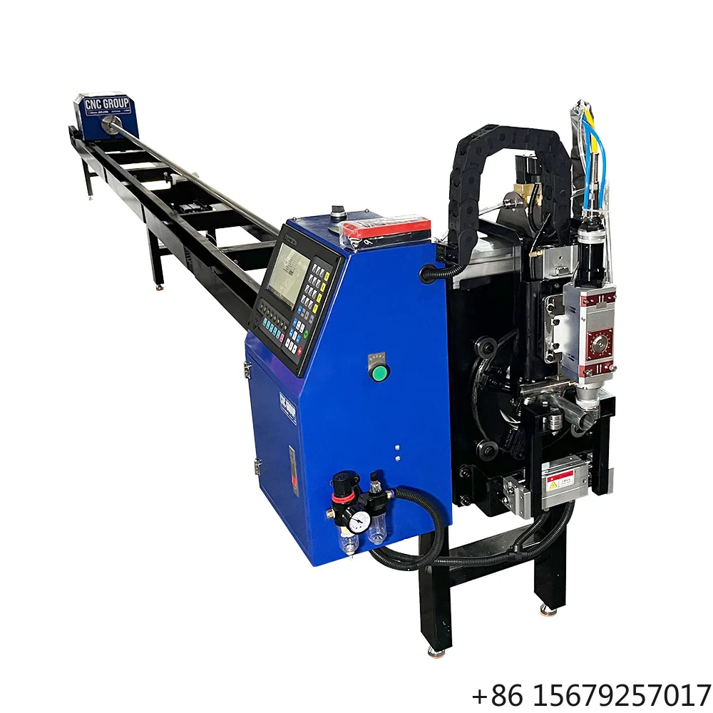 Automatic Feeding Round Tube Cutting square Tube Cutting CNC Plasma or Laser Tube Pipe Cutting Machine