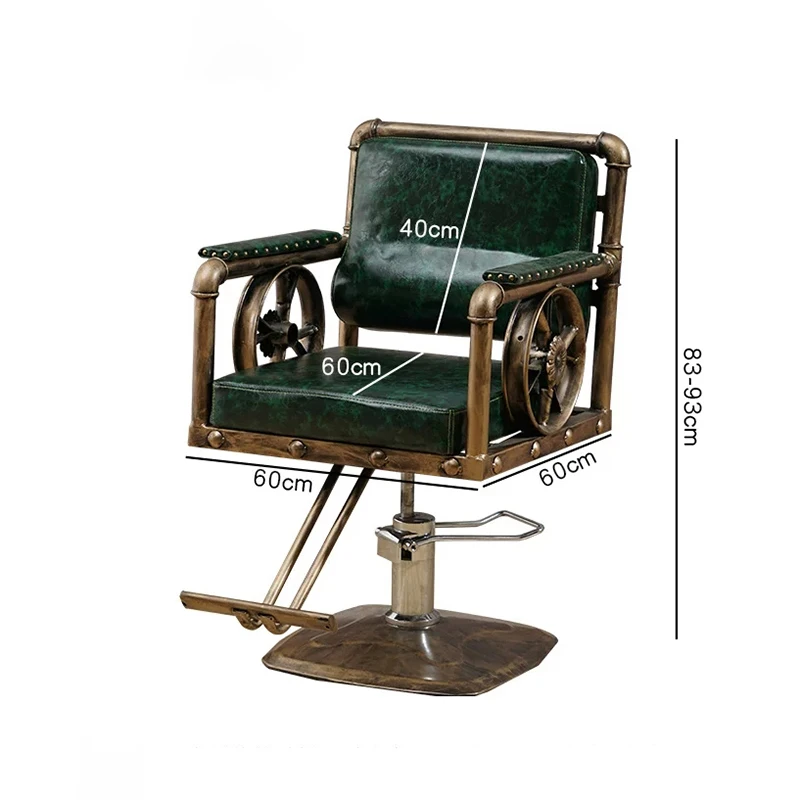 Nordic Aesthetic Barber Chairs Luxury Modern Vintage Barber Chairs Fashionable Beauty Trendy Cadeira De Barbeiro Salon Furniture