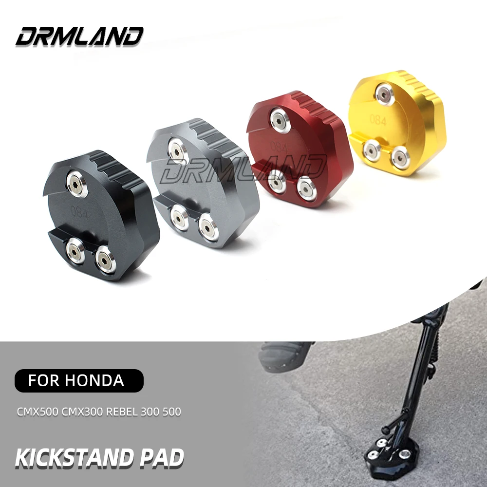 

For HONDA CBR150R CMX500 CMX300 CMX Rebel 300 500 Motocycle Kickstand Side Stand Extension Enlarger Plate Support Foot Pad Base