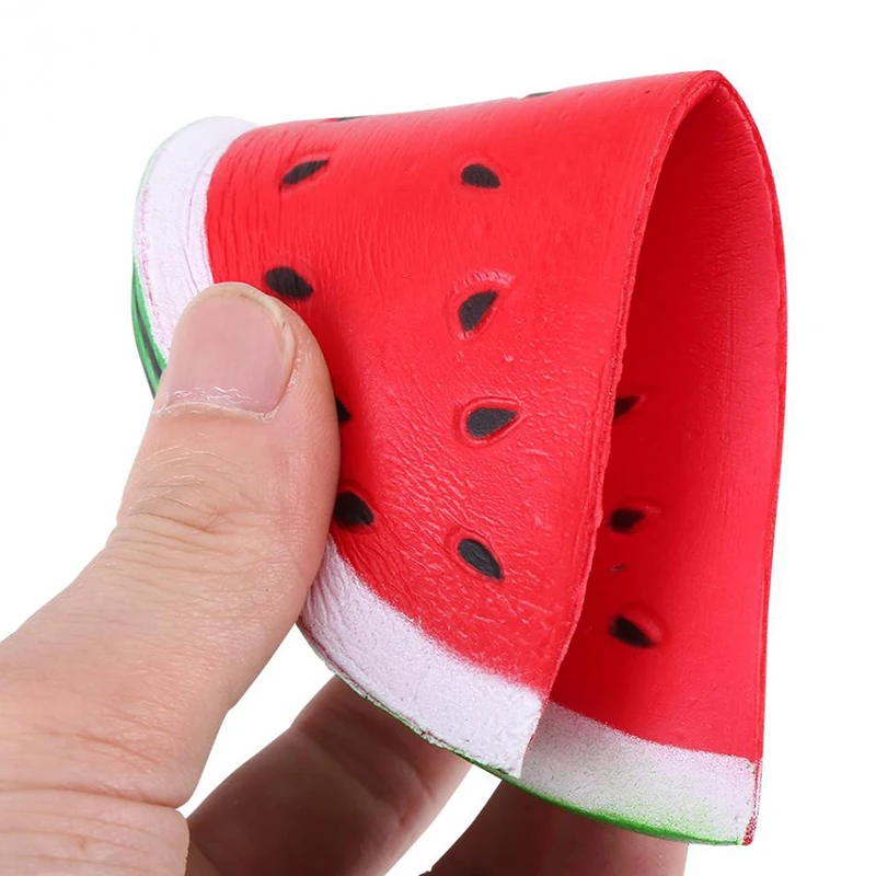 Jumbo Kawaii Big sandía Squishy simulado de fruta, pan de elevación lenta perfumado, juguete para apretar, alivio del estrés para niños, regalo de Navidad