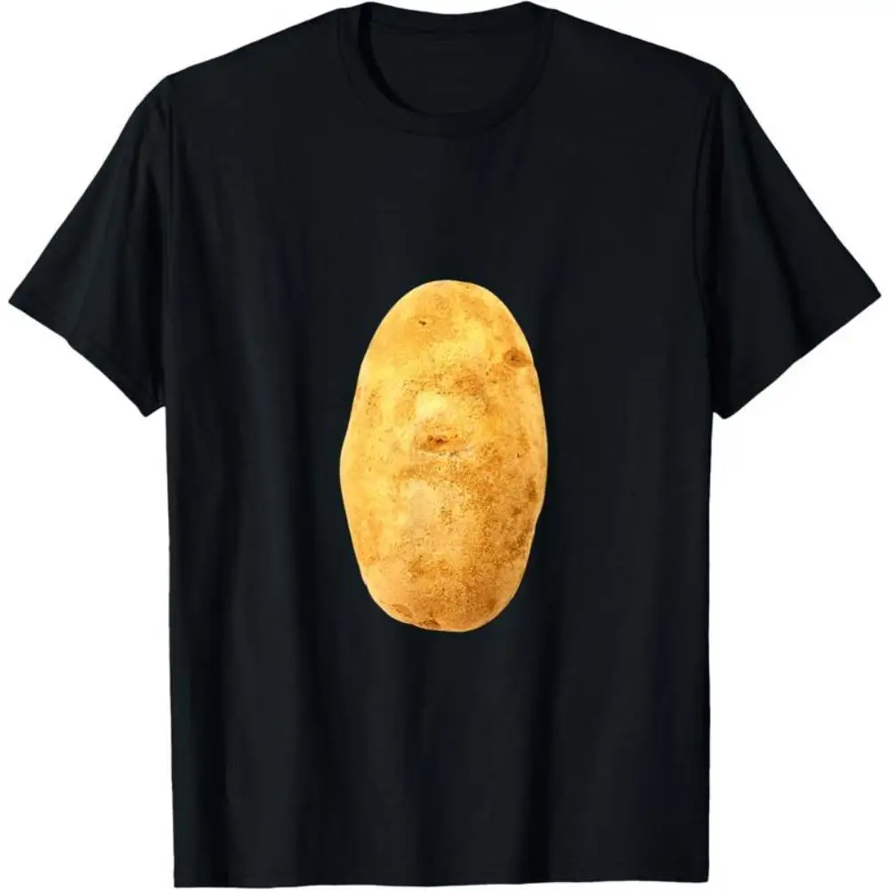 

Funny Potato T-shirt Men Women Realistic Potato Graphic Tee Foodie Vegan T-shirt Humorous Gift for Potato Lover