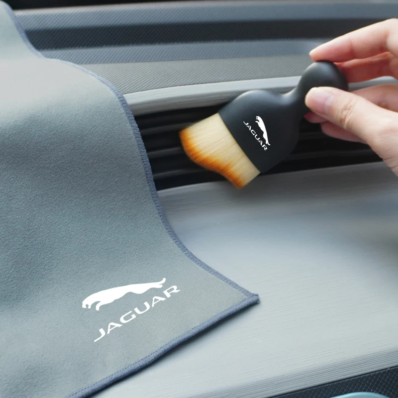 Car Interior Dust Sweeping Soft Brush Car Washing Towel Tool Car Dust Cleaning Brush  For Jaguar XEL E-PACE 2019 For Jaguar XE