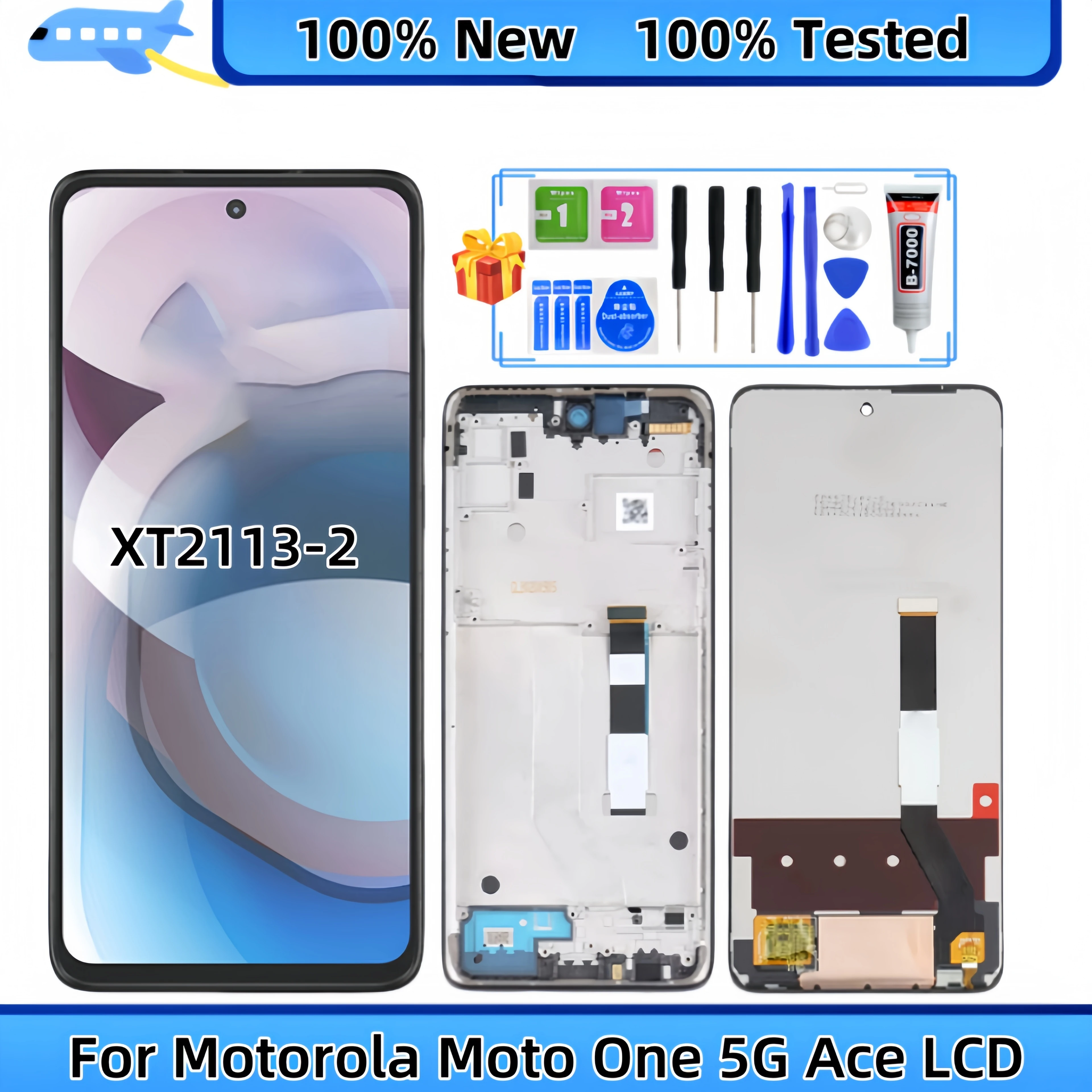 

For Motorola Moto One 5G Ace XT2113-2 LCD Display Touch Screen Digitizer Assembly Replacement