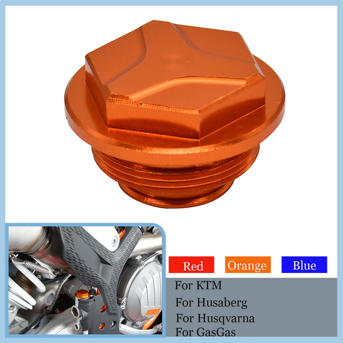 

Motorcycle CNC Rear Brake Reservoir Cap For KTM XCW XCF-W EXC EXC-F SX SXF XC XCF 6Days TPI 150 200 250 300 350 400 450 500 530