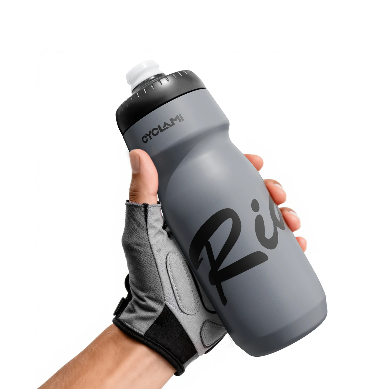 CYCLAMI Fahrrad-Trinkflasche 650ml Ultraleicht Auslaufsicher Quetschbar Geschmacksneutral für Camping Wandern Sport Fahrrad