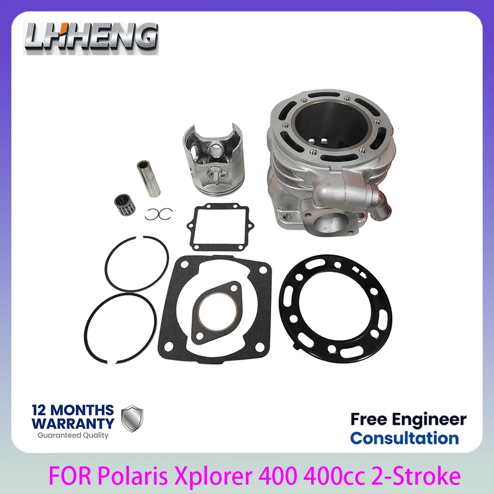 83mm Cylinder Piston Kit 400cc 2-Stroke Liquid Cooled For Polaris Xplorer 400 Trail Blazer 400 ATV Engine Repair Set 1994-2002
