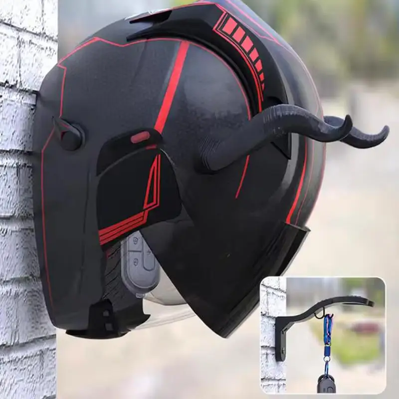 Motorcycle Helmet Hook Racks Multipurpose Hook Hanger Home Luggage Jacket Holders Kitchen Cabinet Shelf Wall Mount Hooks view 3