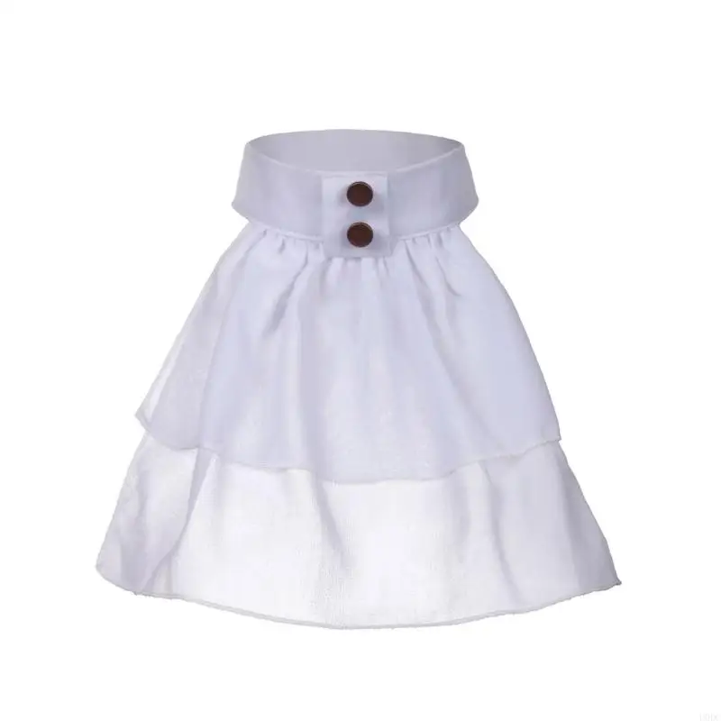 

Double Layer Decorative Collar Jabot Collar For Fashion Women And Office Wear
