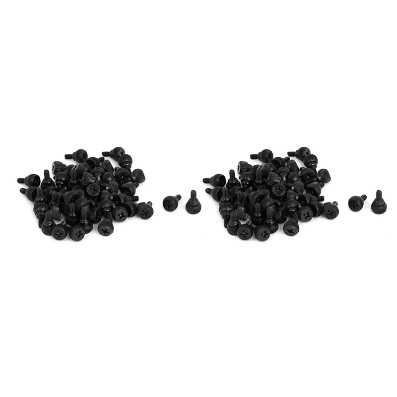 

ABSS-PC Computer Case Thumbscrews M3.5 Thumb Screws Black 100 Pcs
