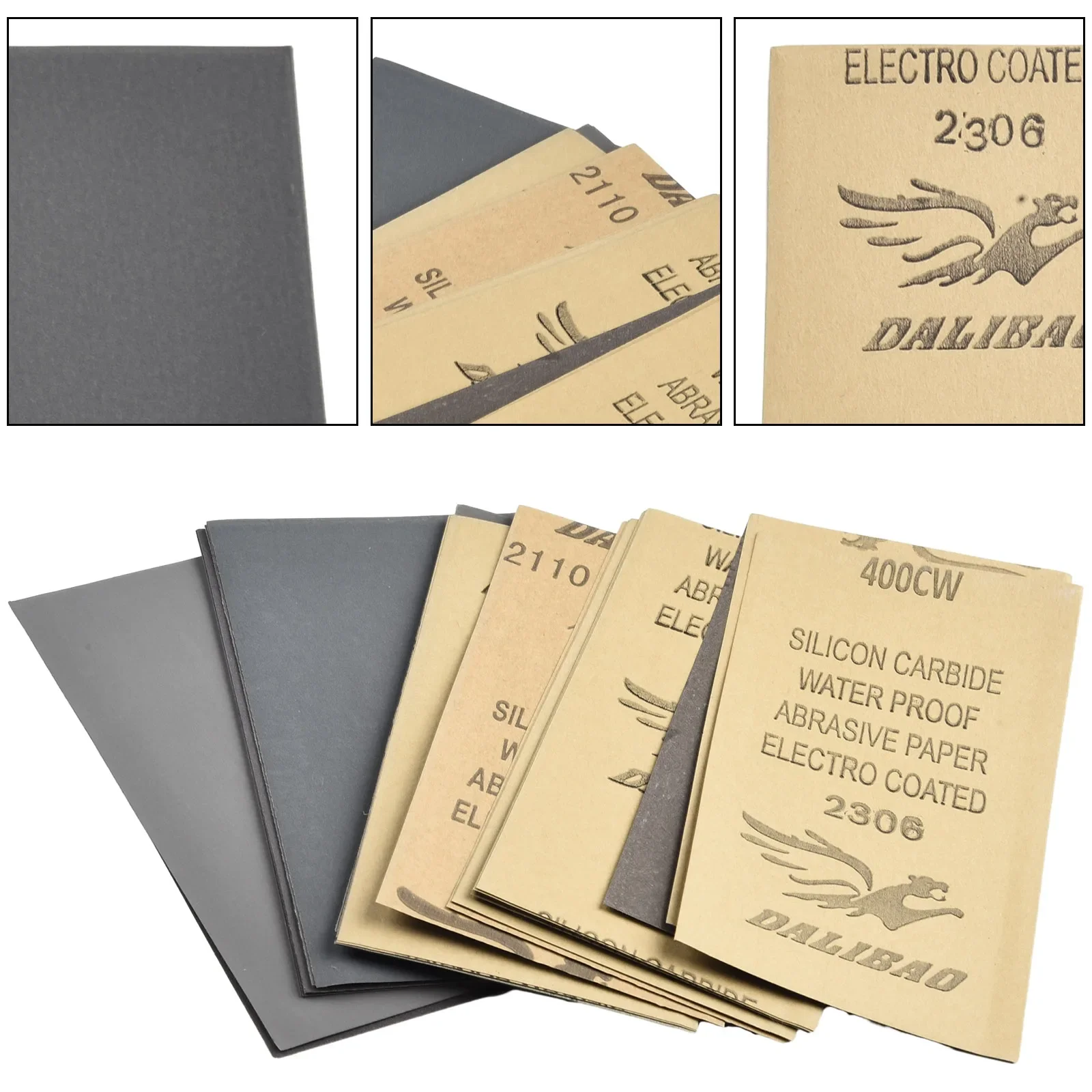 All Purpose Silicone Carbide Sandpapers in a Convenient Pack Featuring an Extensive Range of Grit Levels Available Now