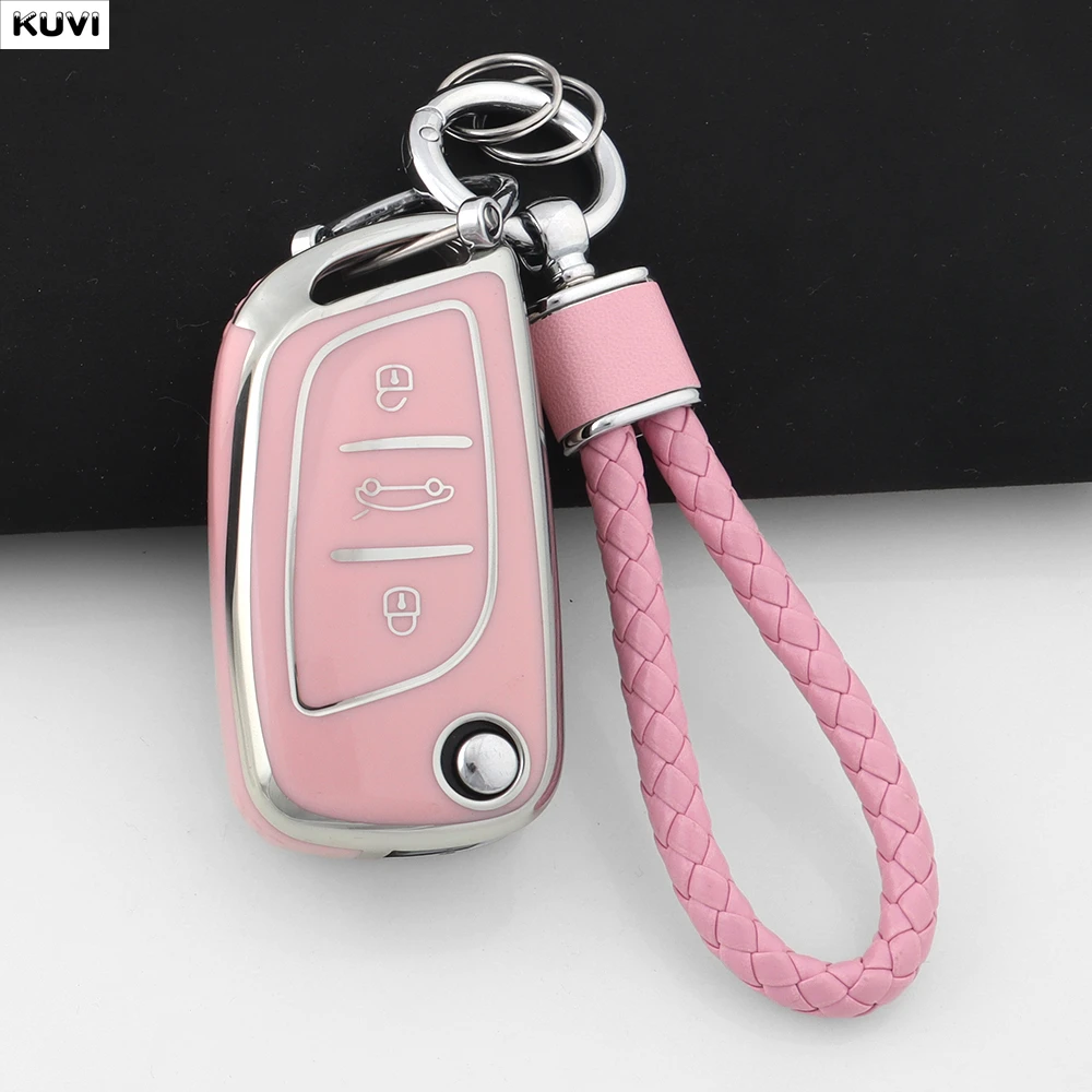 Funda de TPU para llave de coche, carcasa para Citroen C1 C2 C3 C4 C5 XSARA PICA, para Peugeot 306 407 807, para DS DS3 DS4 DS5 DS6