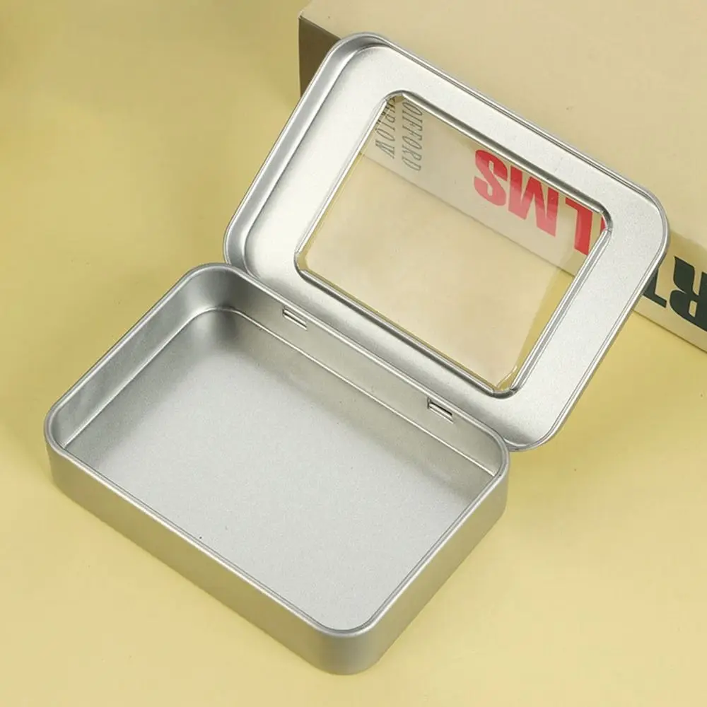 Portable Aluminum Tin Jar Metal Box Square Shape Jar Refillable Bottle Cosmetic Container Tea Can Candy Packaging Box Home Decor