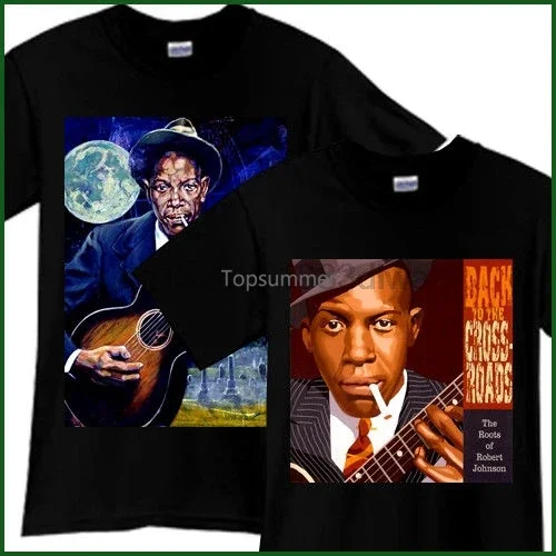 

Robert Johnson Blues Rock Band Tribute Song Cd Music Black T Shirt Tshirt Sz S L