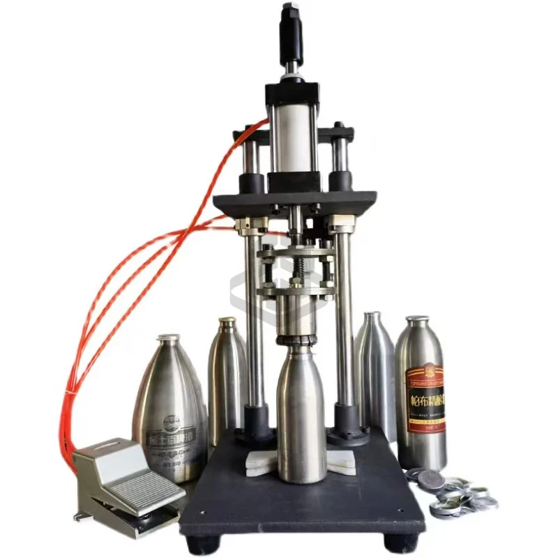 Plastic Big Bucket Lids Pressing Sealing Machines Barrel Capping Machine Oil Drum Paint Bucket Capping Machine 50-180MM